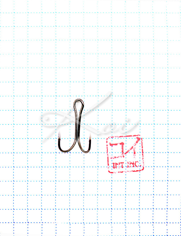 Крючок KOI SHORT DOUBLE HOOK, размер 6 (INT), цвет BN, двойник (10 шт.)/20/, KH2311-6BN