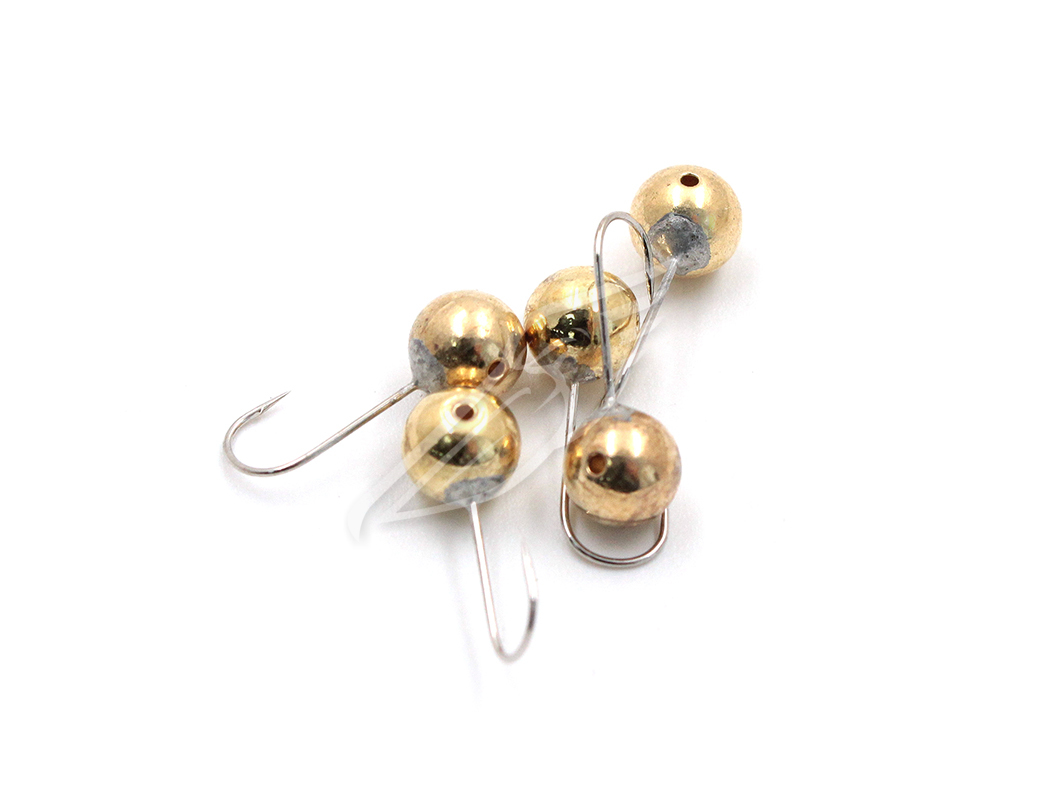 Мормышка вольфЯМАНШар с отв, р.6, вес 1,90 цв.золото(уп.5 шт.), Я-МР0682