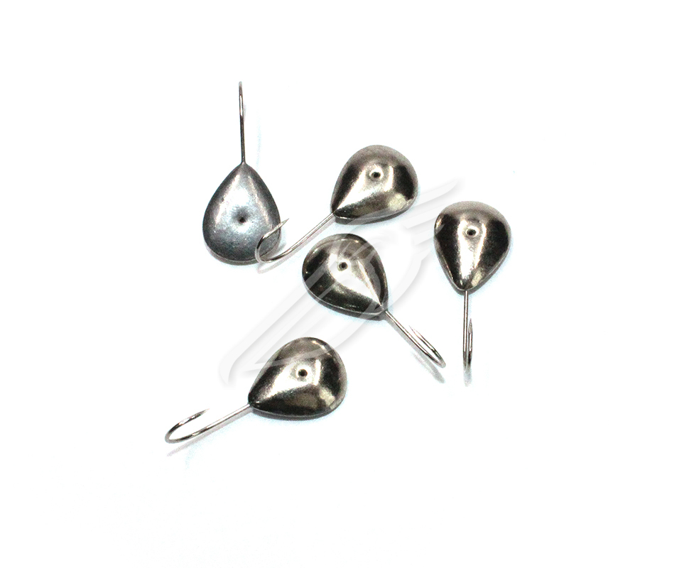 Мормышка паяная ЯМАН Сердечко, вес 0,74 г, никель (уп. 5 шт.), Я-МРЛ203