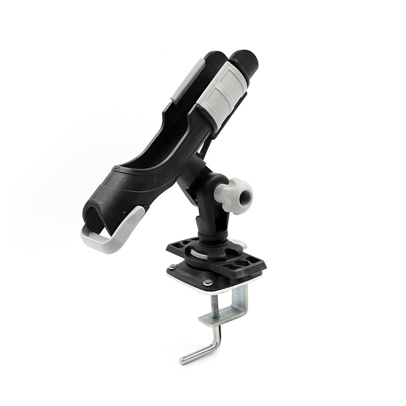 Держатель удилища с монтажной пластиковой площадкой на струбцине, MB-FA-111