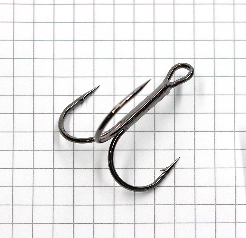 Крючок Namazu «Round treble», размер 3/0 (INT), цвет BN, тройник (50 шт.)/132/72/, N-HRT3/0BN