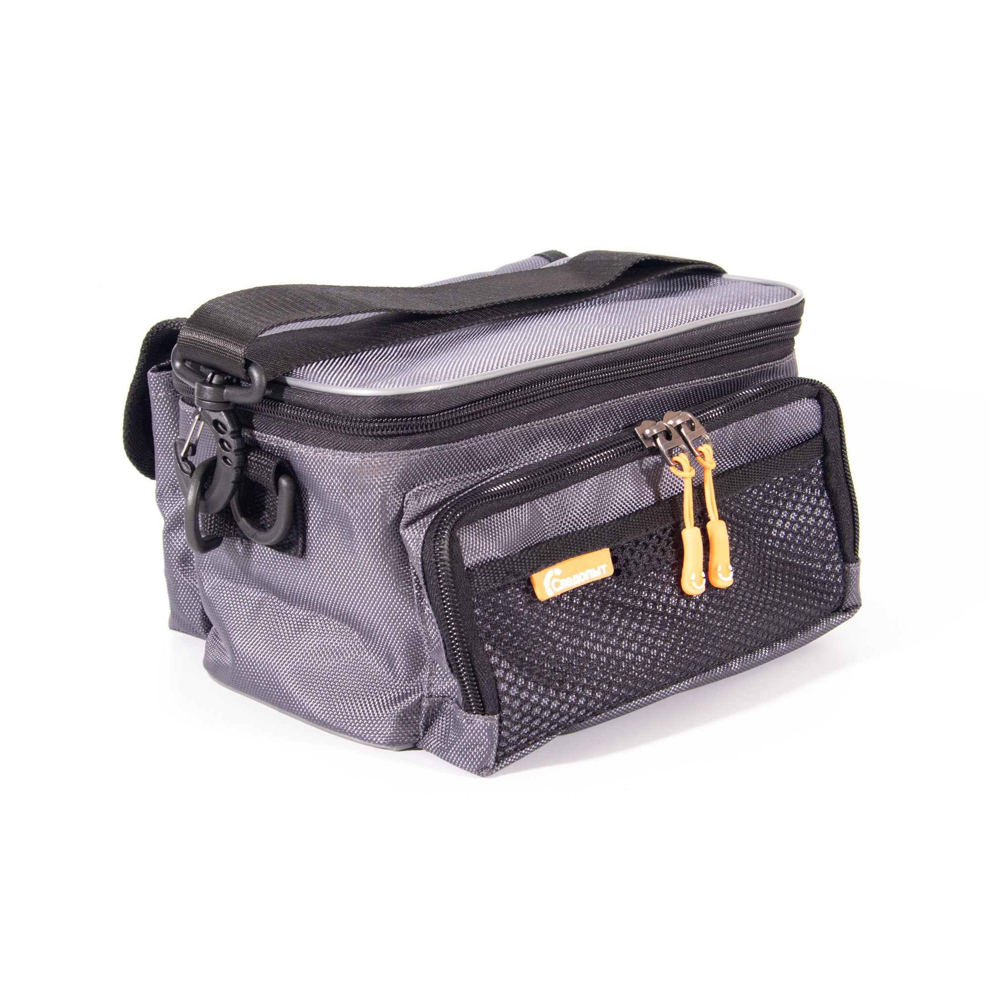 Сумка рыболовная СЛЕДОПЫТ Sling Lure Bag M, 26х14х22 см, цв. серый + 3 коробки Luno 18/4/, PF-BBK-05