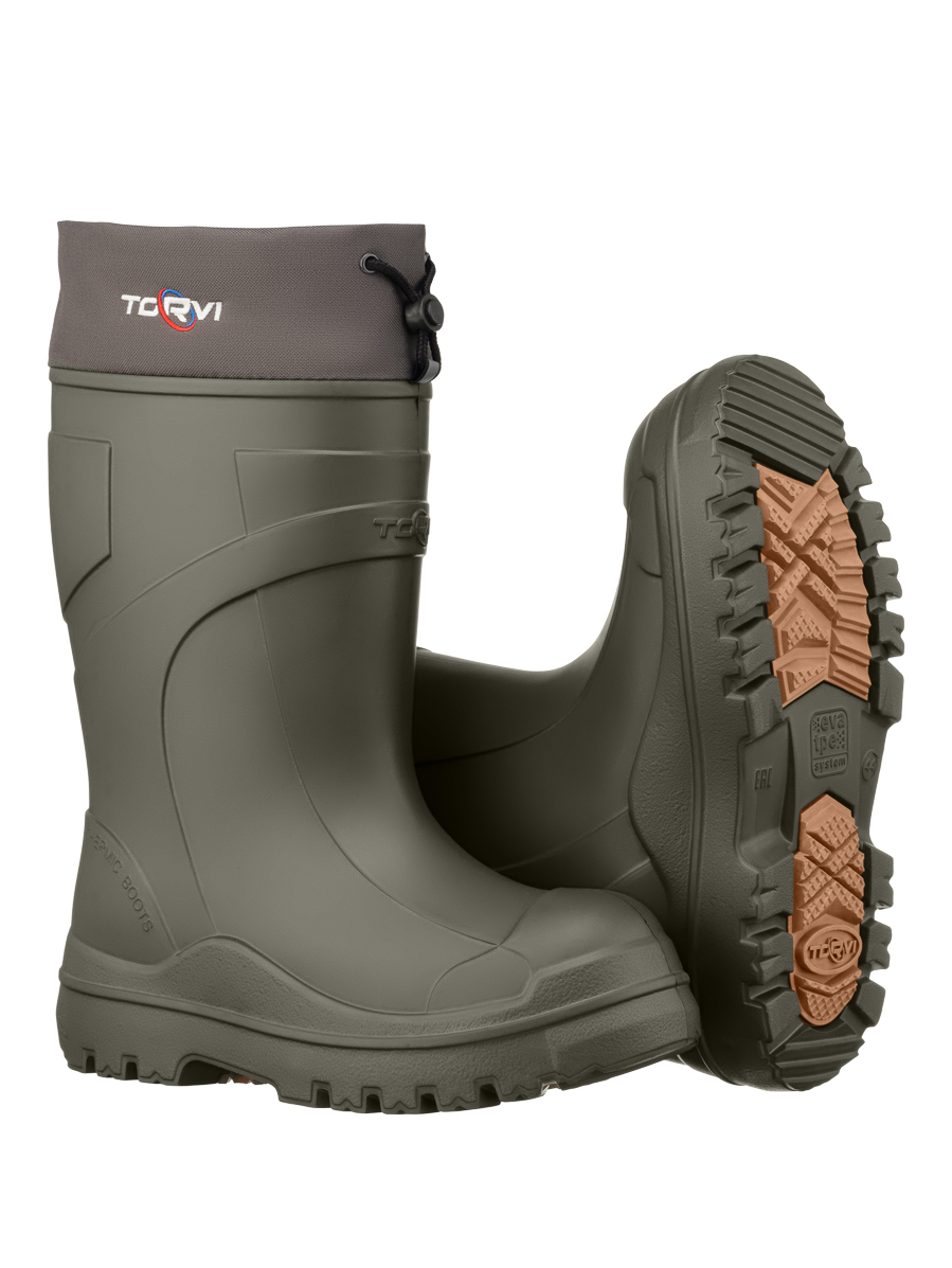 Сапоги мужские TORVI, ЭВА, подошва ТЭП, 8-слойный вкладыш (гипоаллергенная трикотажная ткань), -60°С, р.42, олива/5/, СВМ 03 60 42